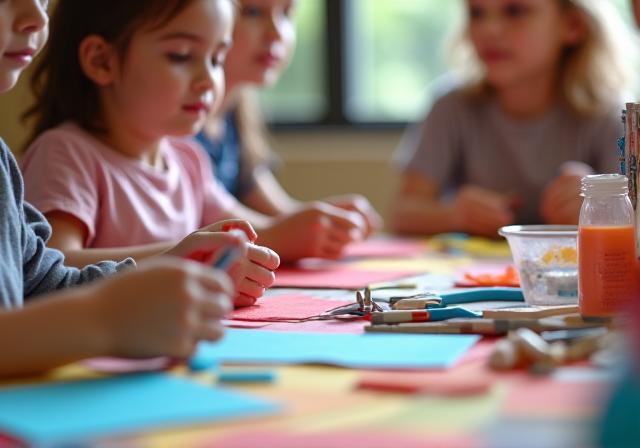 Taller de artes y manualidades para desarrollo infantil